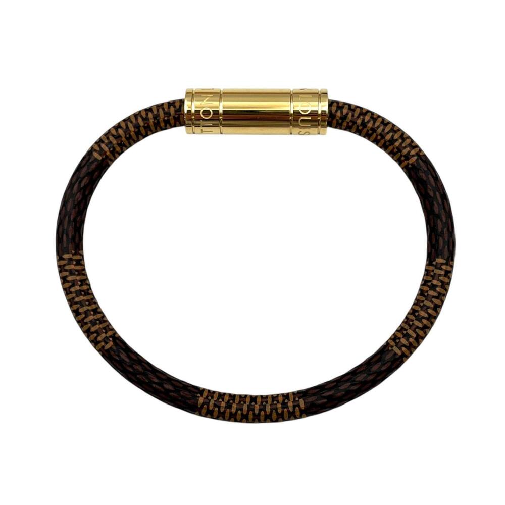 LOUIS VUITTON Brown Damier Canvas Charm Bracelet - Picture 3 of 7